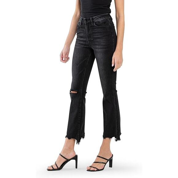 Flying Monkey, High Rise Ankle Bootcut Jeans - F4927 - Size 32 - Picture 3 of 4